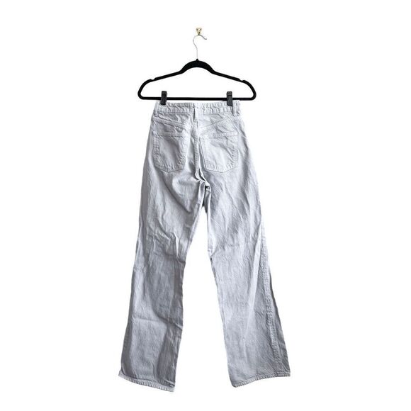 Zara Women's High Rise Straight Leg Boyfriend Denim Jeans Gray Size 6 - Picture 3 of 9